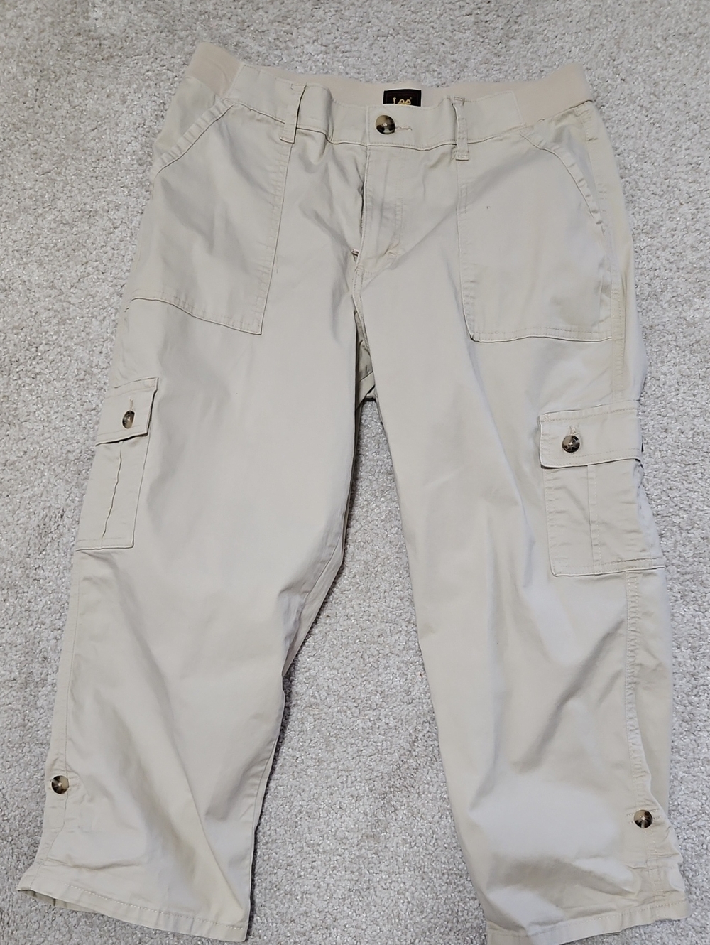 Lee Women's Beige Cargo Capris